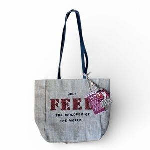 FEED Bag Limited Edition Beaded Mahendra Singh Foundation Tote